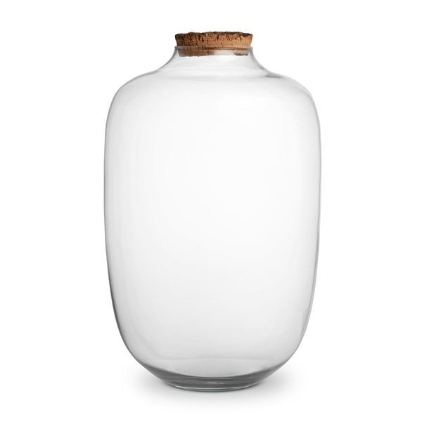 Vaso in Vetro Colossum Cork - Contenitore Monumentale per Terrarium 44x28cm