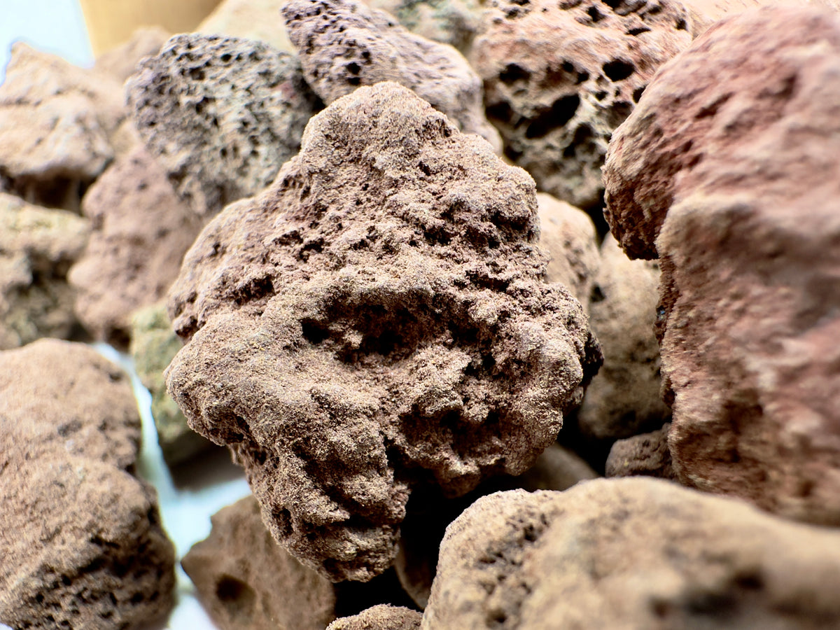 Lapillo Vulcanico 10-15mm 1L - Roccia Naturale per Drenaggio e Arredo