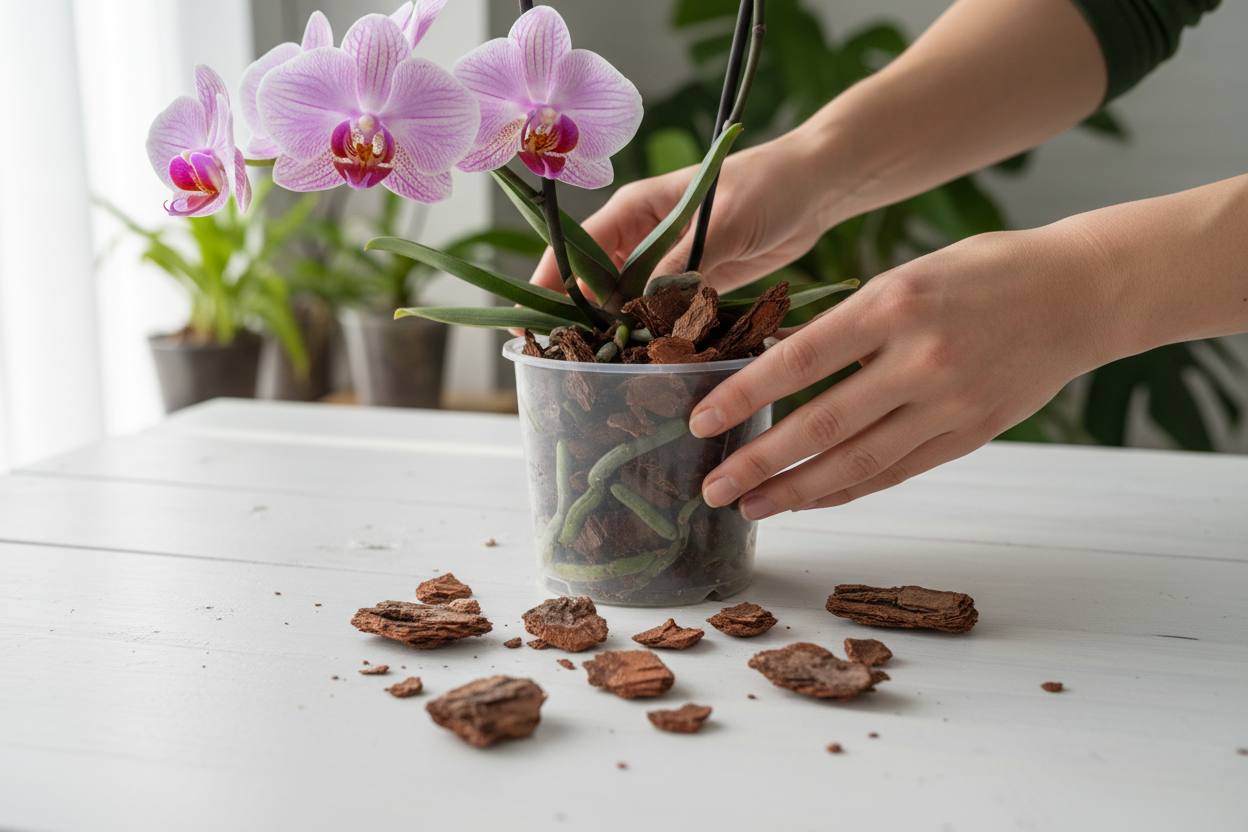 Bark per Orchidee Premium - Corteccia Naturale Selezionata (10/15 mm) 🪵✨