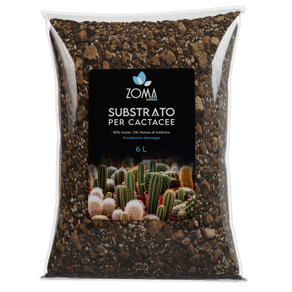 Substrato Specifico per Cactacee e Piante Grasse - Formula Drenante Élite (2LT - 6LT) 🌵✨