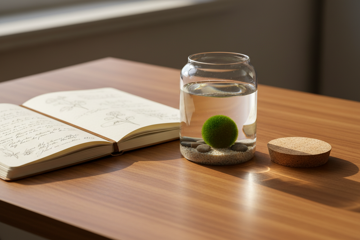 I consigli pratici per decidere se tenere il vaso del tuo marimo aperto o chiuso con un tappo.