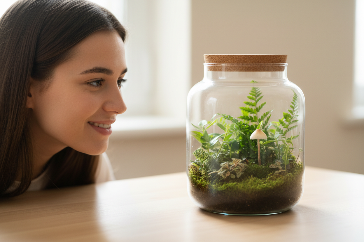 Hai trovato un fungo nel tuo terrarium chiuso? Scopri perché non devi preoccuparti e come gestire la situazione.