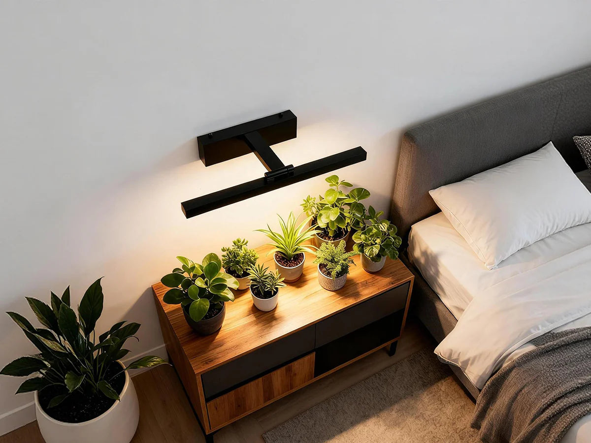 Lampada LED da Coltivazione da Parete Orientabile SANSI con Telecomando (35W - Spettro Completo 4000K) 💡🌿✨