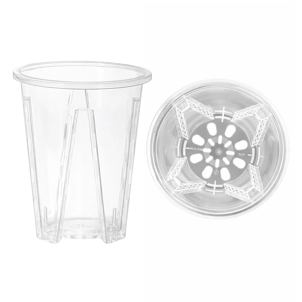 Vaso Trasparente per Aroidi e Piante Tropicali PlantScraper (10cm - 12cm - 14cm) 🌿👀