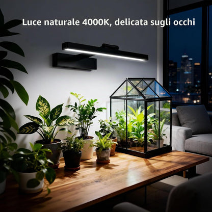Lampada LED da Coltivazione da Parete Orientabile SANSI con Telecomando (35W - Spettro Completo 4000K) 💡🌿✨