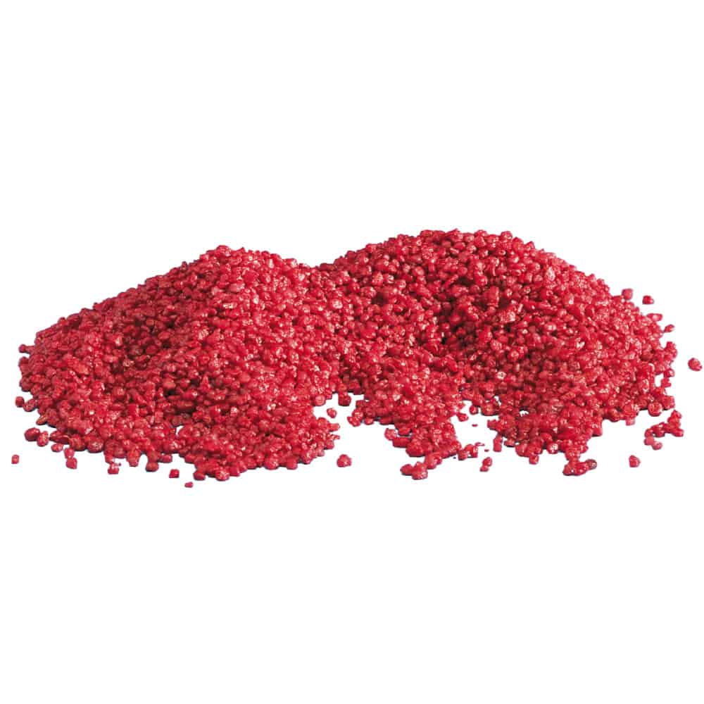 Quarzo Ceramizzato Rosso 2-3mm - Ghiaia Decorativa per Terrarium e Acquari