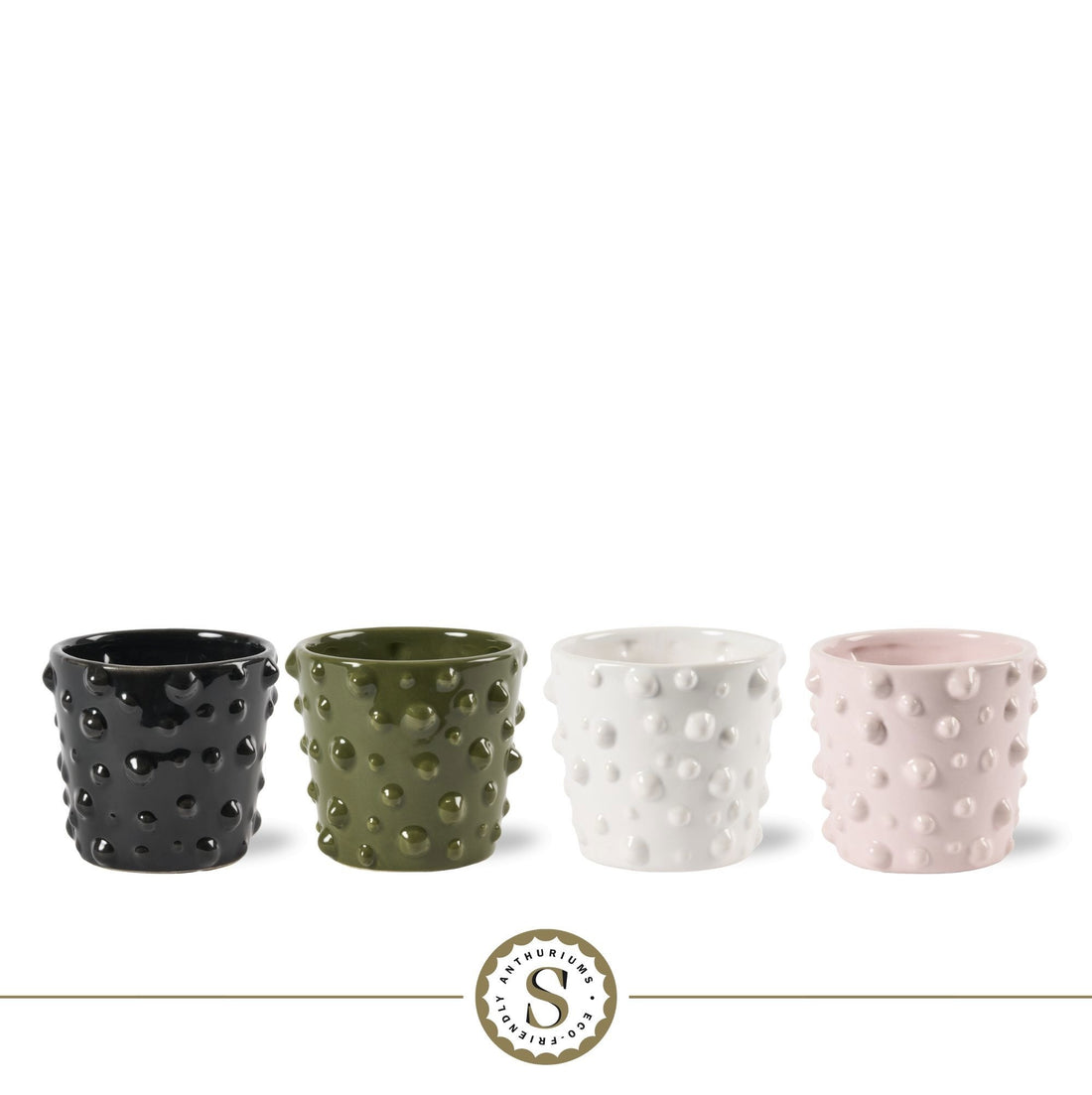 Coprivaso di design moderno in ceramica da 7x8 cm per baby plant e piccole piante d&