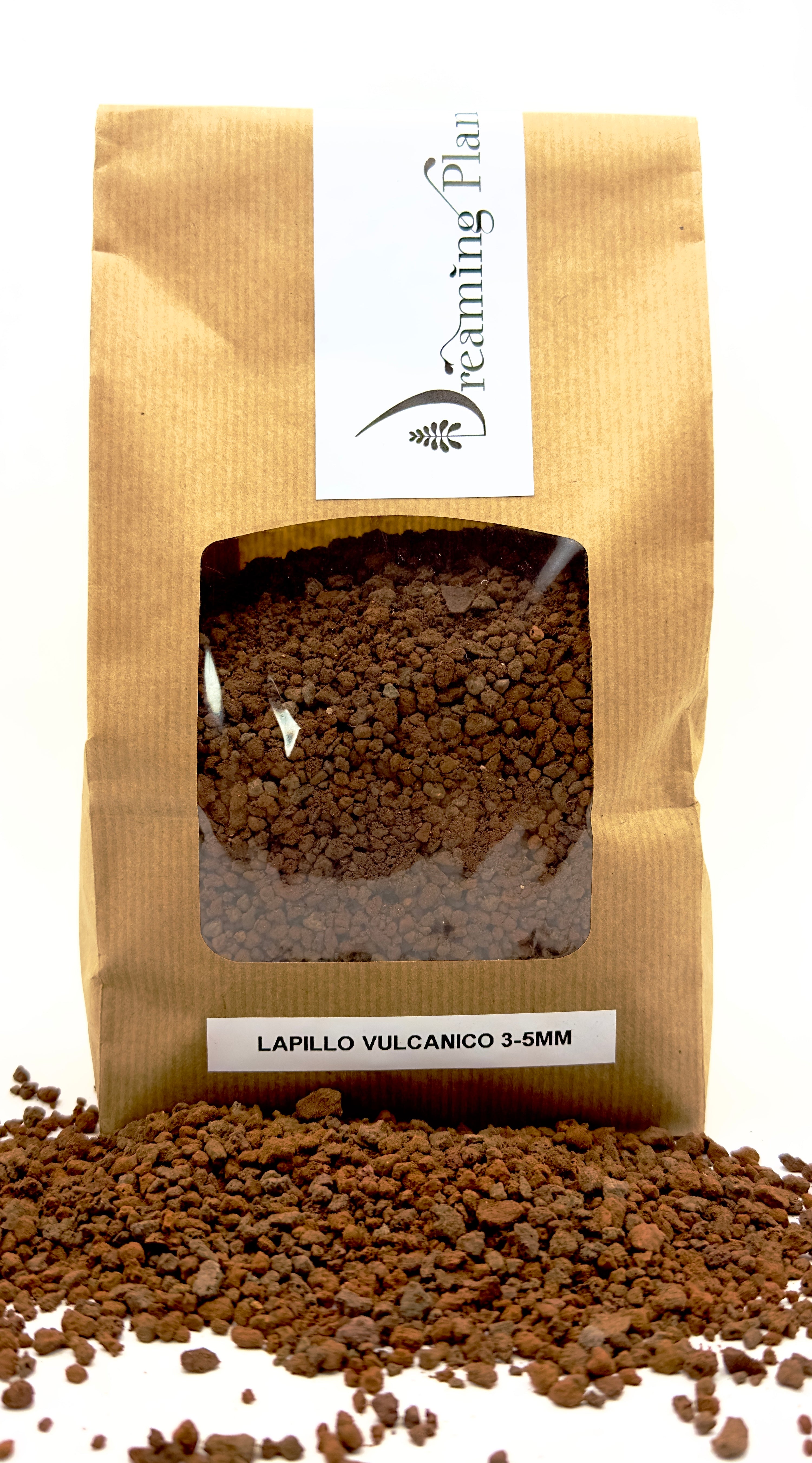 Lapillo Vulcanico 3-5mm 1L - Substrato Naturale per Terrarium e Piante Tropicali