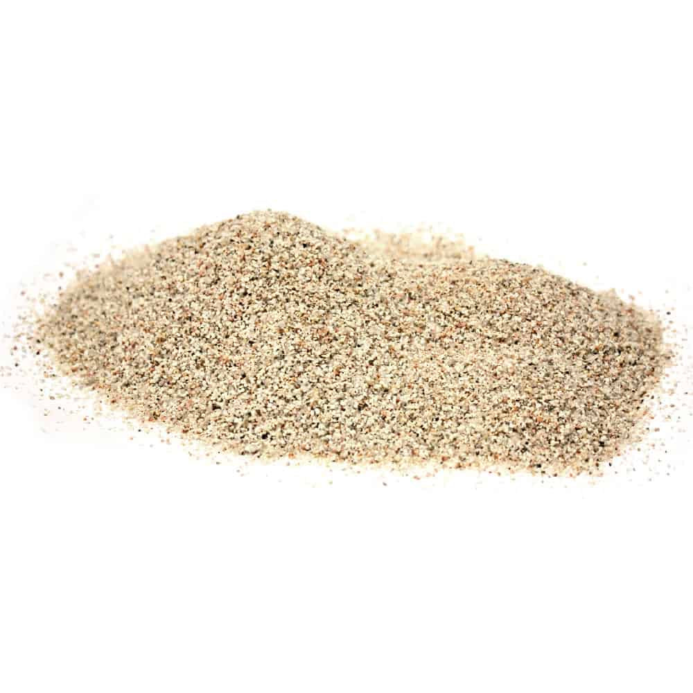 Quarzo Bianco Fine 0,8-1,2mm - Sabbia Naturale per Terrarium e Acquari