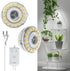 Lampada LED da coltivazione adesiva SANSI 10W a 2 teste per sottomobile e scaffali con timer, dimmer e luce naturale 4000K.