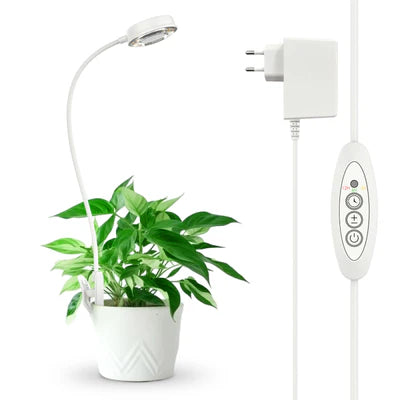 Lampada LED da coltivazione SANSI 10W con clip da vaso, collo d&