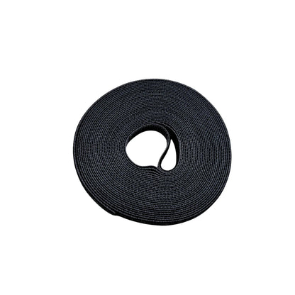 Rotolo di nastro fermapiante in velcro da 2 metri  nero, ideale per legare in modo sicuro i fusti ai pali per muschio.