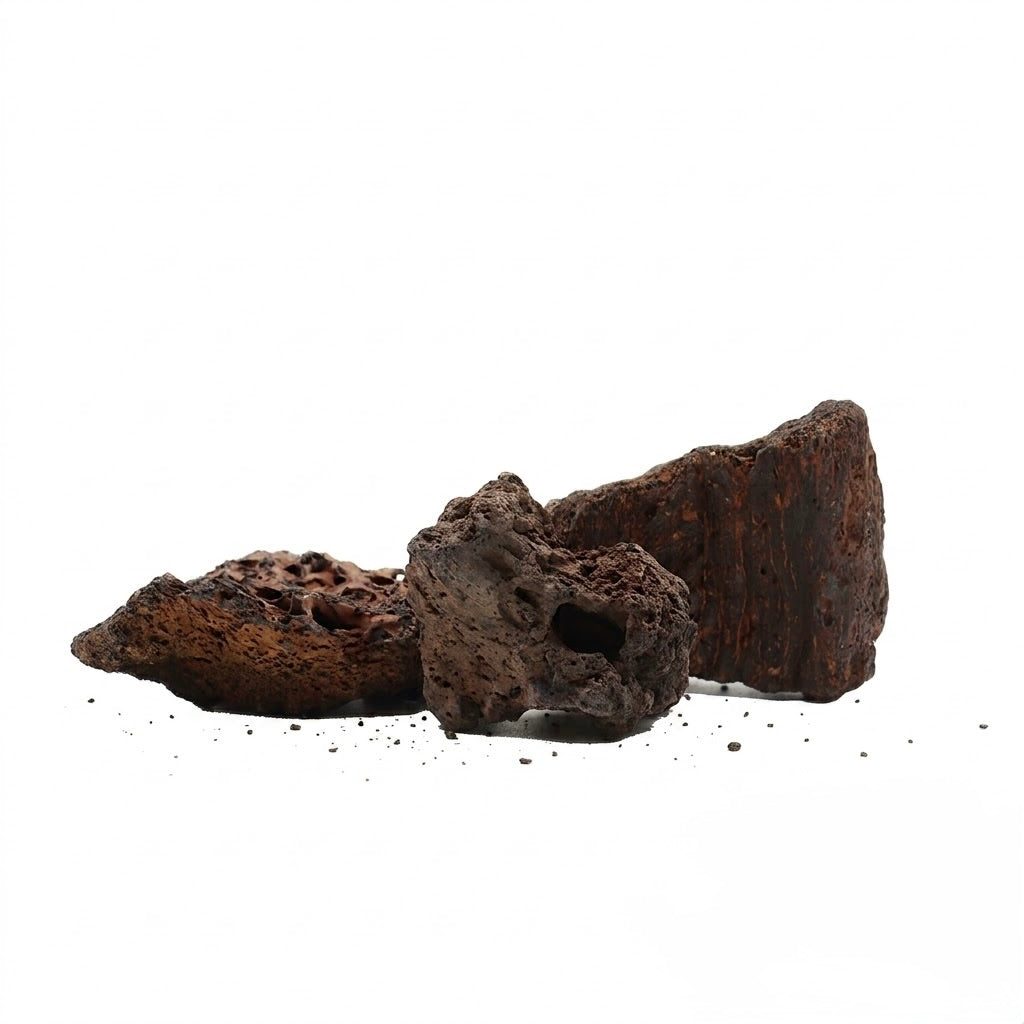 Roccia lavica vulcanica porosa per filtraggio biologico, ancoraggio muschi e allestimenti di acquari e terrari.