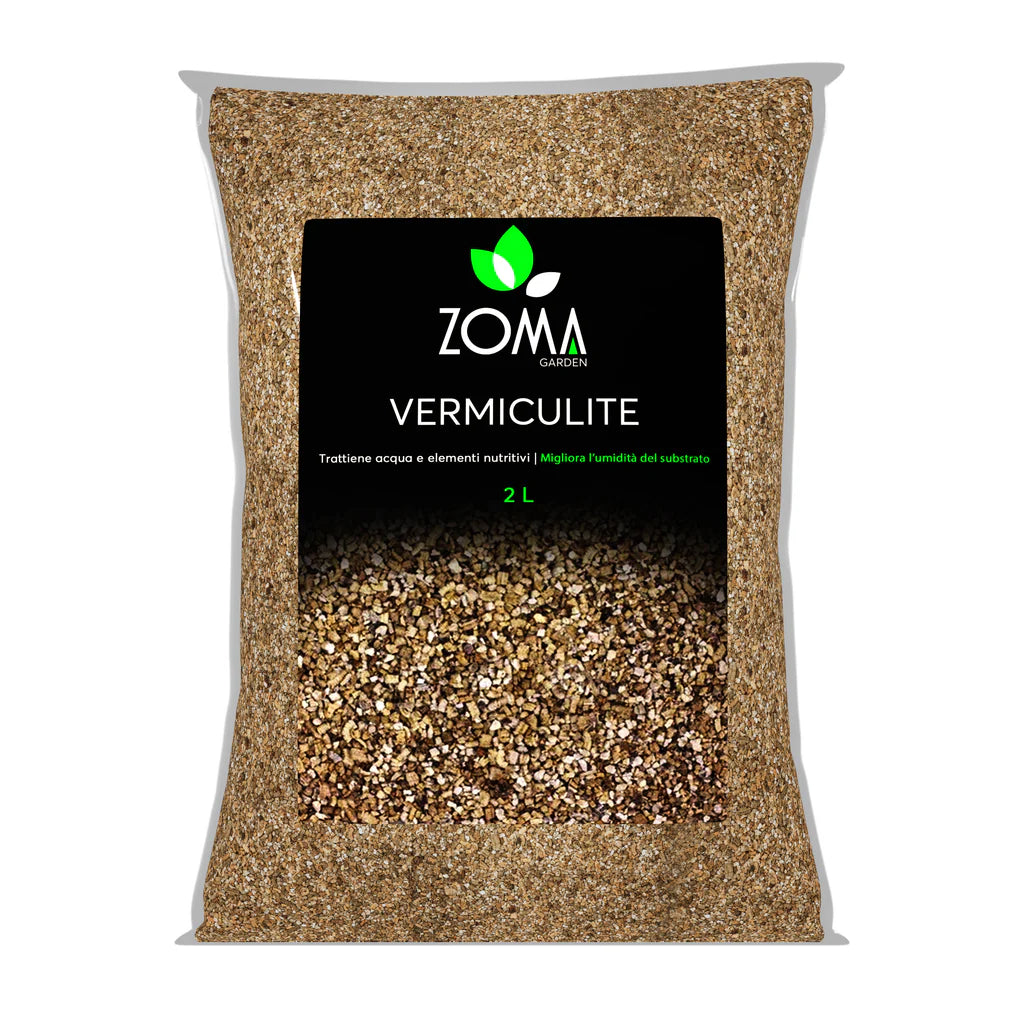 Confezione di vermiculite professionale per piante ZOMA Garden di Dreaming Plants, minerale ad alta porosità per germinazione, idroponica e alleggerimento substrati.