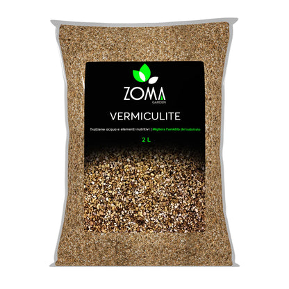 Confezione di vermiculite professionale per piante ZOMA Garden di Dreaming Plants, minerale ad alta porosità per germinazione, idroponica e alleggerimento substrati.